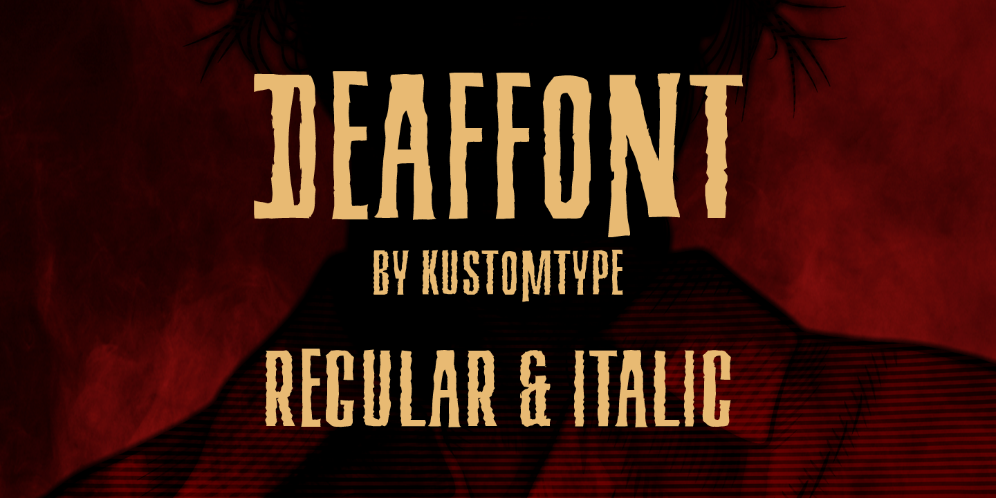 Пример шрифта Deaffont #5